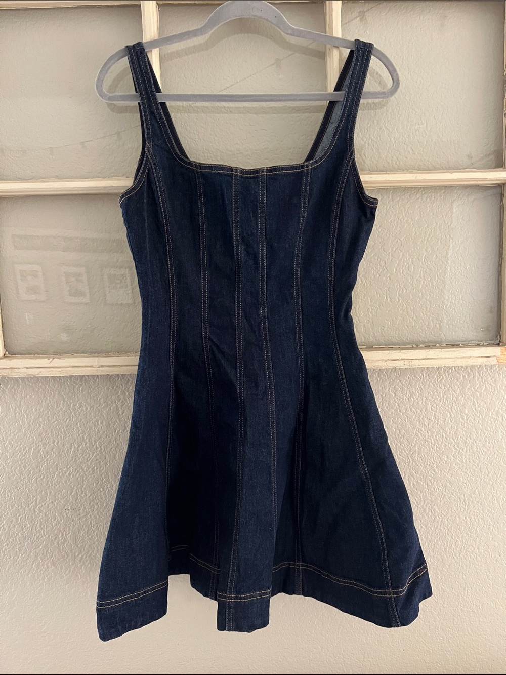 House of Harlow 1960 Dark Blue Denim Mini Dress